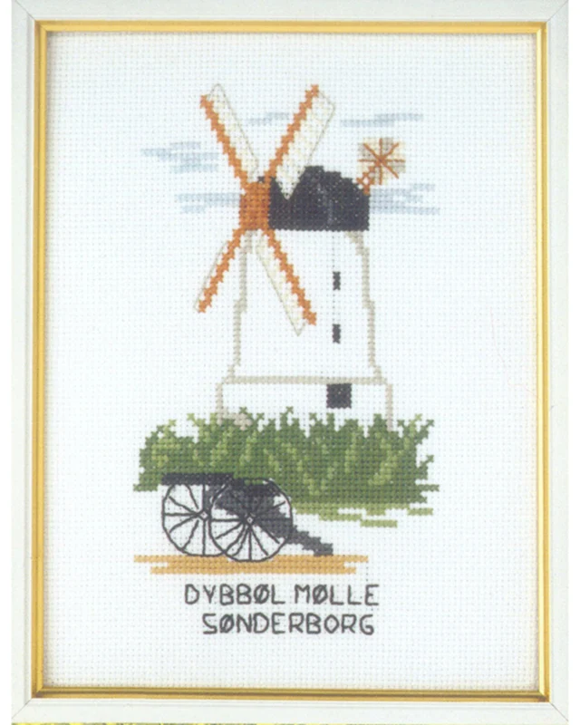 Broderikit Dybbøl mølle 15 x 20 cm 5611