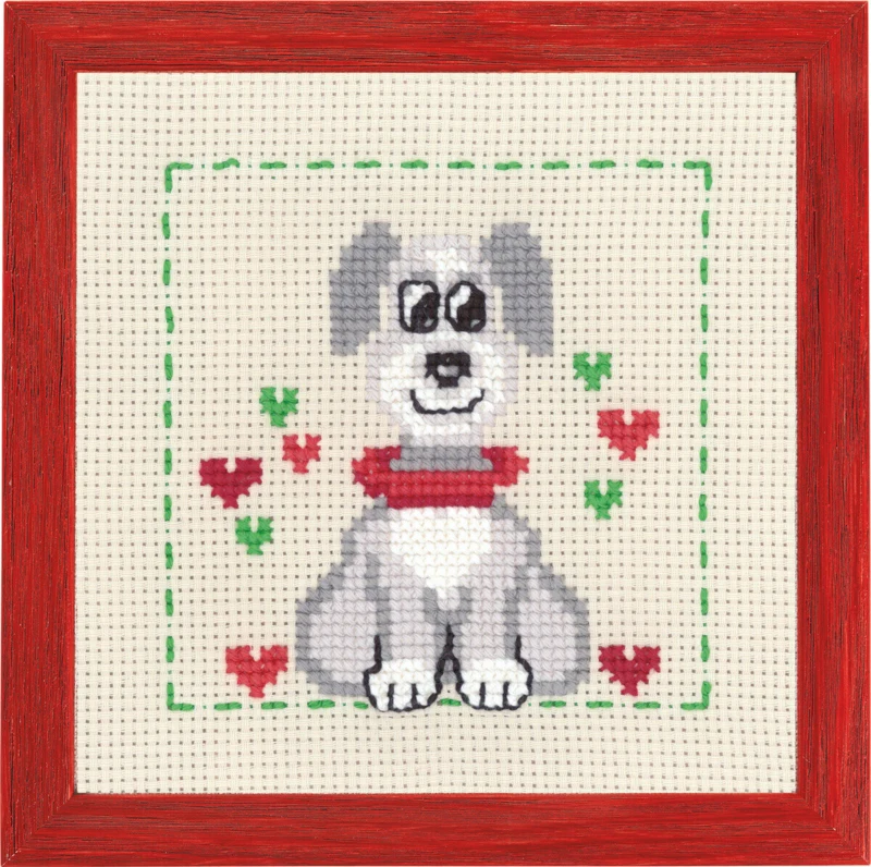 Broderikit MFK Hund R/5387 19 x 19 cm