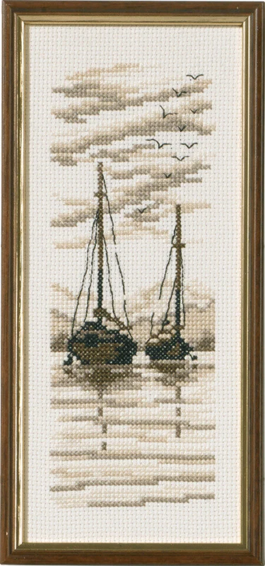 Broderikit Skibe R5619 22 x 9 cm