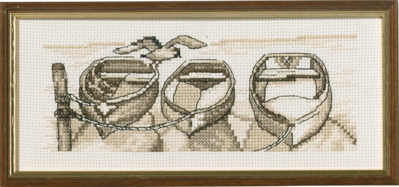 Broderikit Både R5619 22 x 9 cm