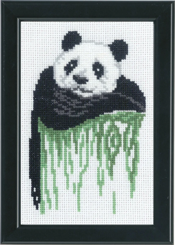 Broderikit Panda 14 x 19 cm