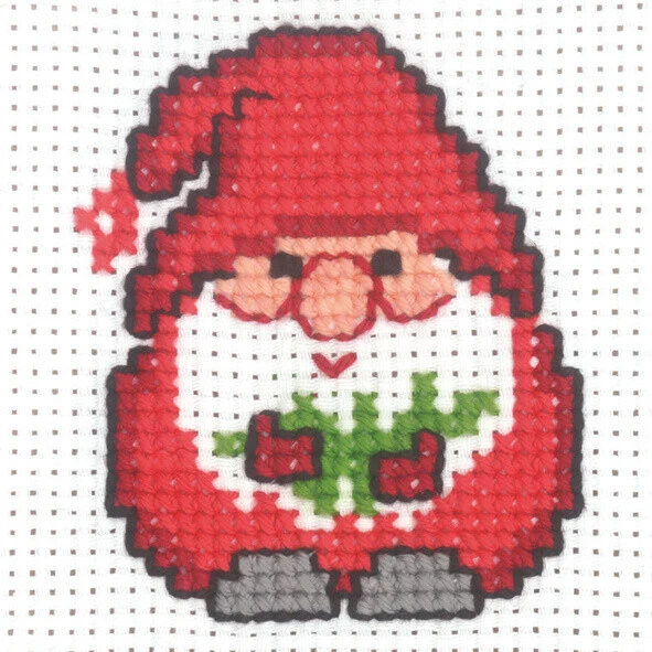 Broderikit Nisse m/ grangren 10 x 10 cm