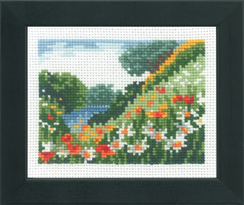 Broderikit Margueriteng 10 x 8 cm R5493