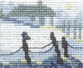Broderikit Sne 5 x 6,5 cm