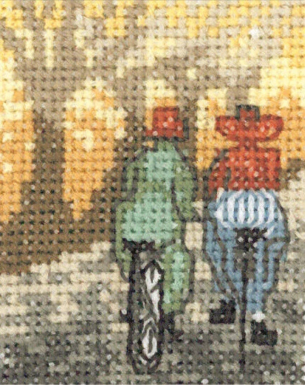 Broderikit Cykler 5 x 6,5 cm