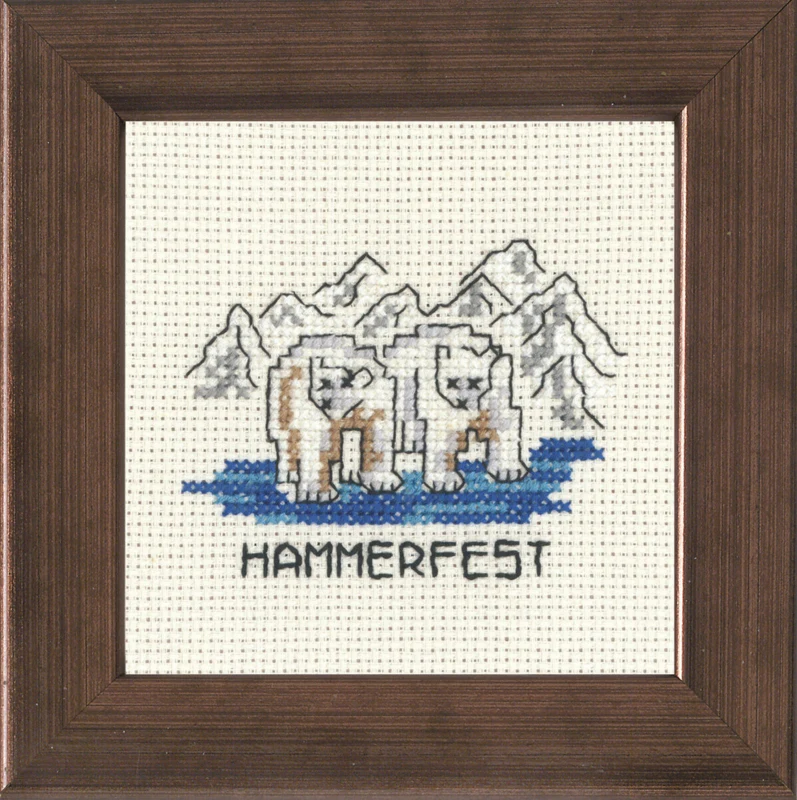 Broderikit Hammerfest 10 x 10 cm R5370
