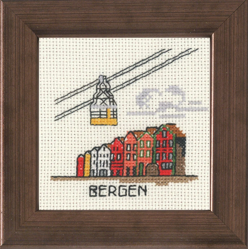 Broderikit Bergen 10 x 10 cm R5370