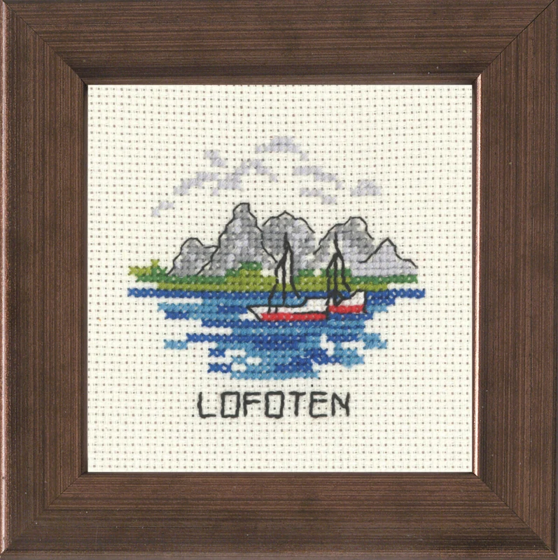 Broderikit Lofoten 10 x 10 cm R5370