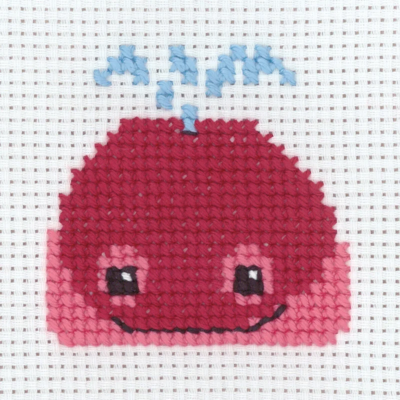 Broderikit Hval 8 x 8 cm