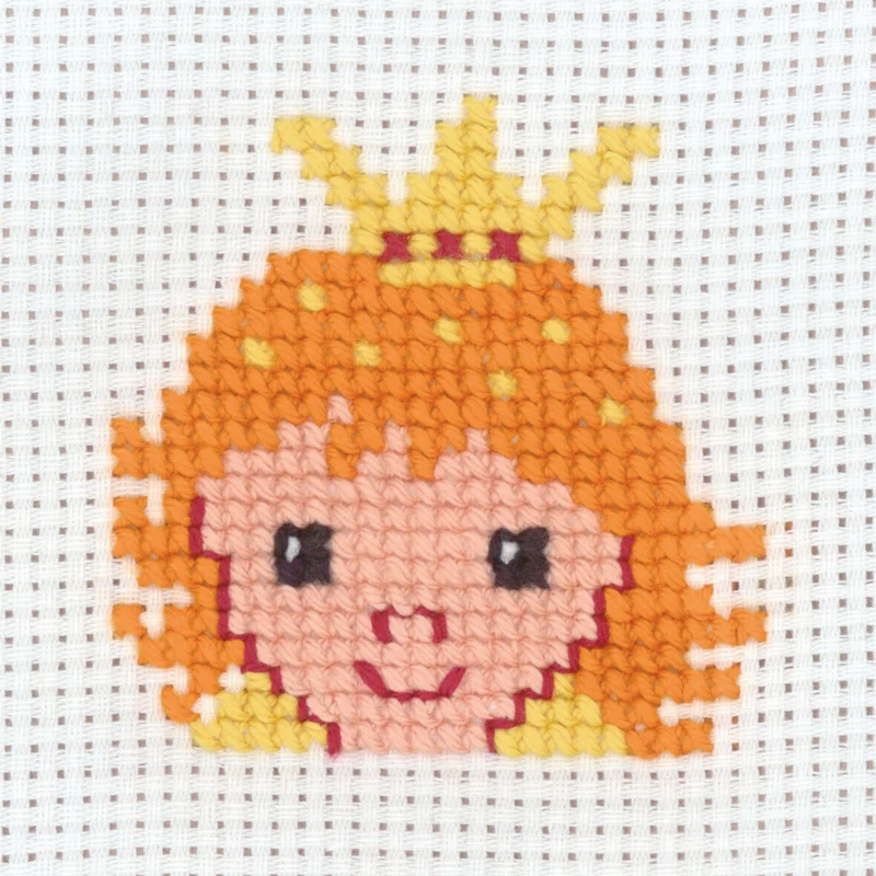 Broderikit Prinsesse 8 x 8 cm