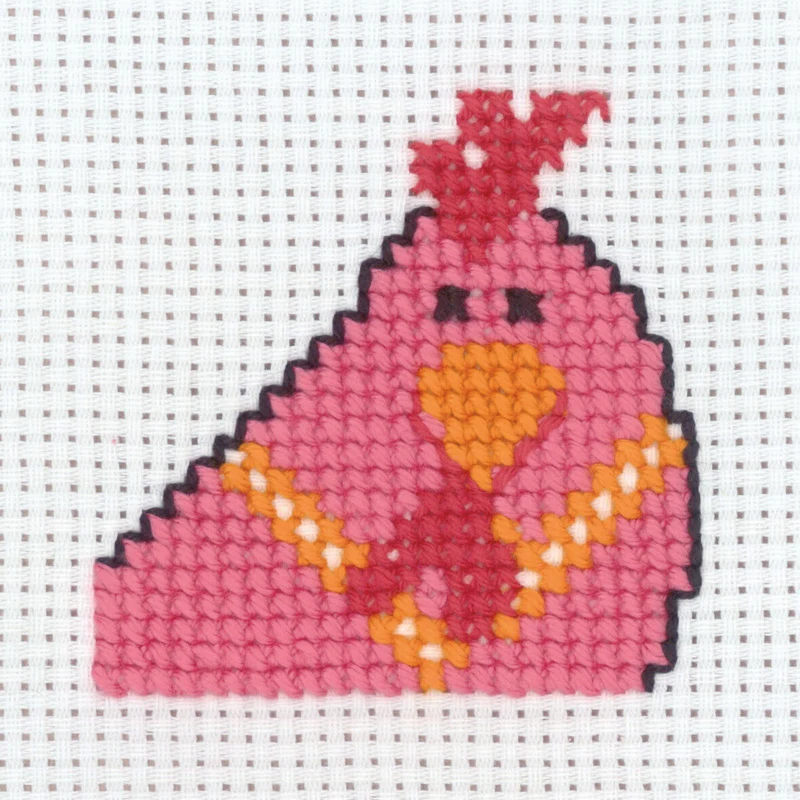 Broderikit Høne 8 x 8 cm