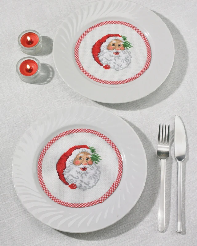 Broderikit Julemand flacon Ø16 cm