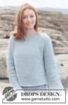 263-33 Seafoam Serenity Sweater by DROPS Design