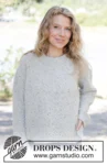 264-36 Grey Thistle Sweater by DROPS Design