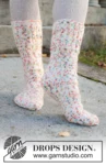 261-67 Twinkle Twist Socks by DROPS Design