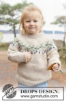 50-4 Blue Holly Sweater by DROPS Design