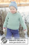 50-16 Chilly Charm Sweater by DROPS Design