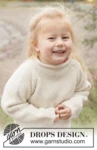 50-19 Little Snow Sweater by DROPS Design