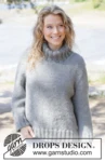 263-36 Slate Ridge Sweater by DROPS Design