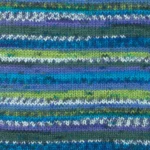 DROPS Fabel Print 677 Grøn turkis