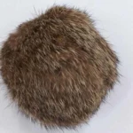 Pompon Kaninhår 10 cm 07 Natur