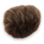 Pompon Kaninhår 6 cm Brun