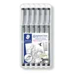 STAEDTLER Pigment Liner 308, 4+2 stk