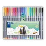 STAEDTLER Triplus 334, Fineliner, farvetusser, 0,3 mm, 20 stk