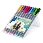 STAEDTLER Triplus fineliner 334 farvetusser, 10 stk