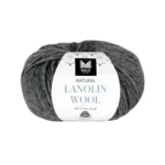 Dale Lanolin Wool 1419 Mørk grå meleret