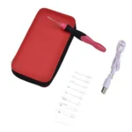 HobbyArts Crochet Light, Hæklenålesæt, 2.50-6.50 mm, Rød