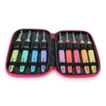 HobbyArts Crochet Light, Hæklenålesæt, 2.50-6.50 mm, Pink