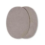 Prym Albuelapper Imiteret Ruskind 10x14 cm 381 Lys grå