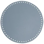 Go Handmade TaskeKurve Base, PU Læder, Rund, 25 cm 22378 Blå