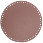 Go Handmade TaskeKurve Base, PU Læder, Rund, 25 cm 22381 Lavendel