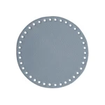 Go Handmade TaskeKurve Base, PU Læder, Rund, 17 cm 22392 Blå