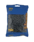 Hama Midi Perler, Ensfarvet, 3000 stk  201-71 Mørk grå