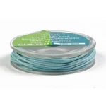 Læderlook snor rund 1mm x 5m 89 Aqua blå