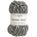 Go Handmade Bohéme Velvet Dobbelt 17625 Mørkegrå