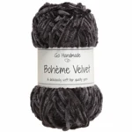 Go Handmade Bohéme Velvet Dobbelt 17627 Sort