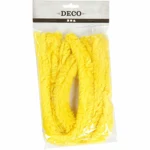 Chenille, 30mm, 40cm, 4stk Gul