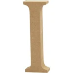 Bogstav, MDF, 8cm, 1stk I