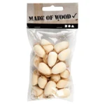 Mini æg Blandet træ 25 mm, 20 stk