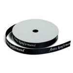Satinbånd, ÅRETS KONFIRMAND, 9 mm, 3 m Sort