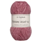 Go Handmade Bohème Velvet Fine Hindbær