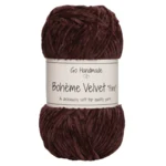 Go Handmade Bohème Velvet Fine 17602 Blomme