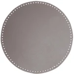 Go Handmade TaskeKurve Base, PU læder, Rund, 35 cm 22410 Beige