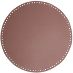 Go Handmade TaskeKurve Base, PU læder, Rund, 35 cm 22411 Lavendel