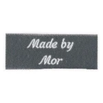 HobbyArts Labels, Mørkegrå, 5 stk Made by mor