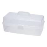 Plastboks med låg Transparent 39,5 x 19,5 cm, 10 rum